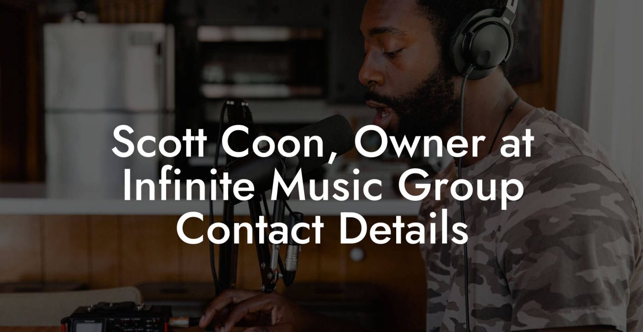 Scott Coon, Owner at Infinite Music Group Contact Details