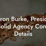 Sharon Burke, President at Solid Agency Contact Details