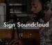 Sign Soundcloud