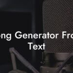 song generator from text lyric assistant