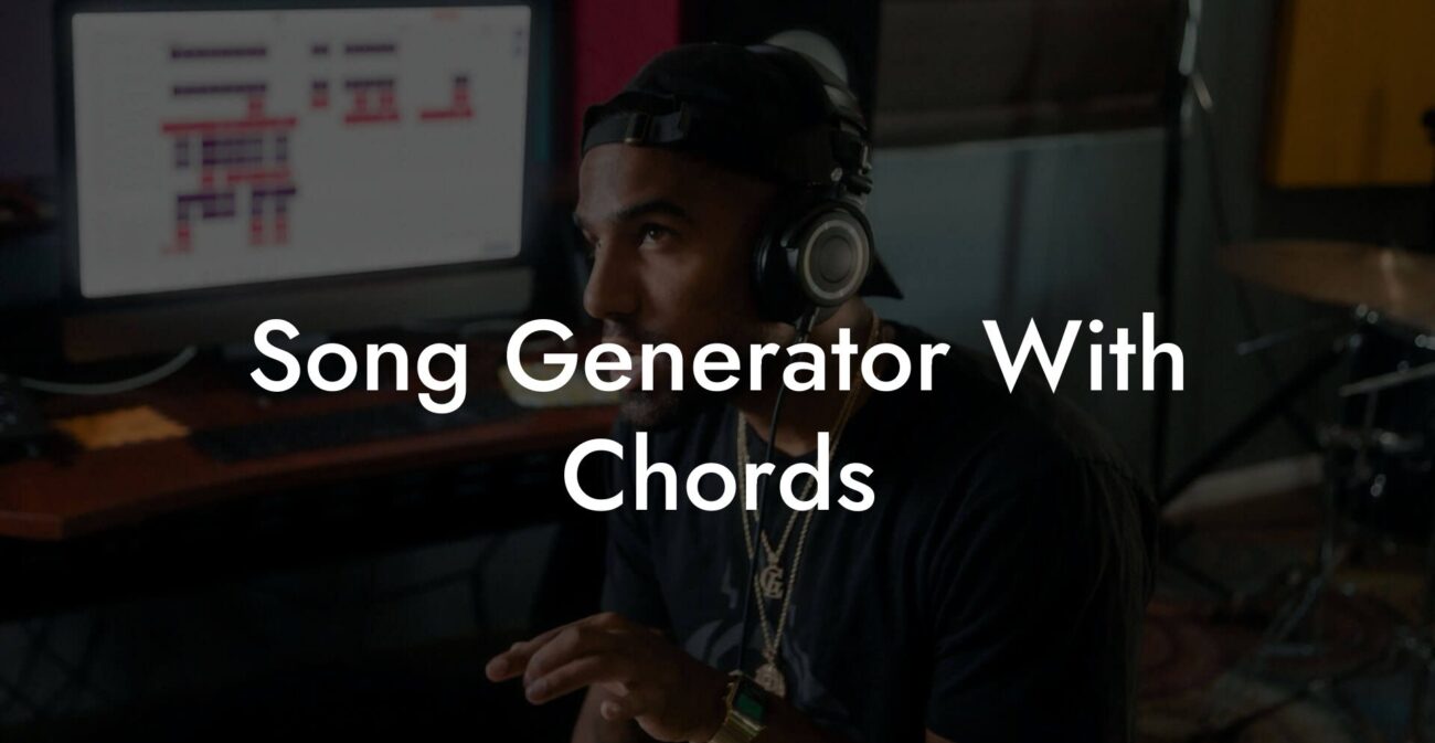 song generator with chords lyric assistant