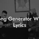 song generator with lyrics lyric assistant