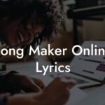 song maker online lyrics lyric assistant