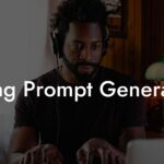 song prompt generator lyric assistant