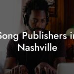 Song Publishers in Nashville