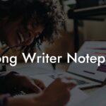 song writer notepad lyric assistant
