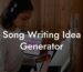 song writing idea generator lyric assistant