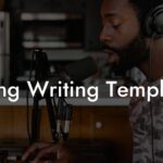 song writing template lyric assistant