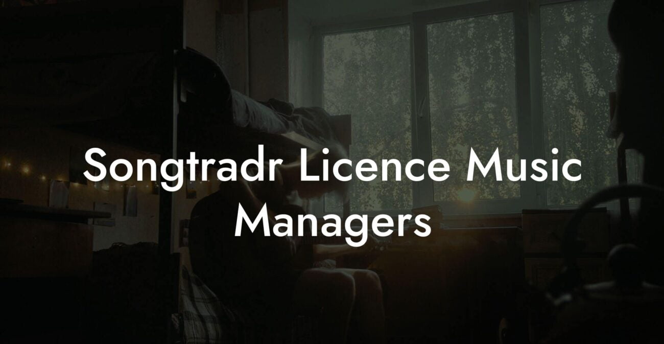 Songtradr Licence Music Managers