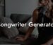 songwriter generator lyric assistant