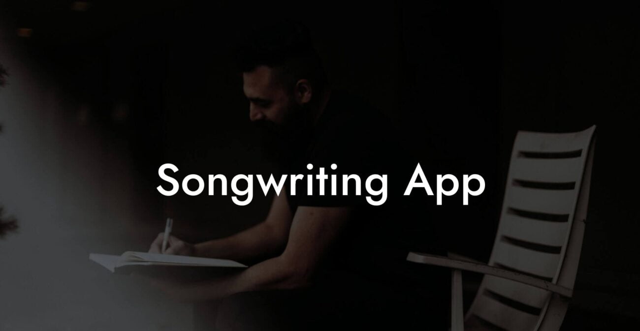 songwriting app lyric assistant