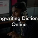 songwriting dictionary online lyric assistant