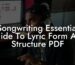 songwriting essential guide to lyric form and structure pdf lyric assistant