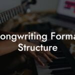 songwriting format structure lyric assistant