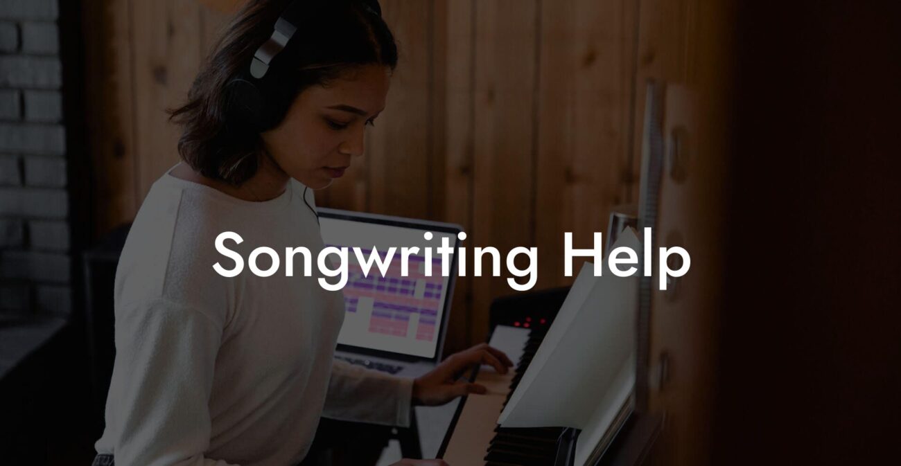 songwriting help lyric assistant