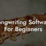 songwriting software for beginners lyric assistant