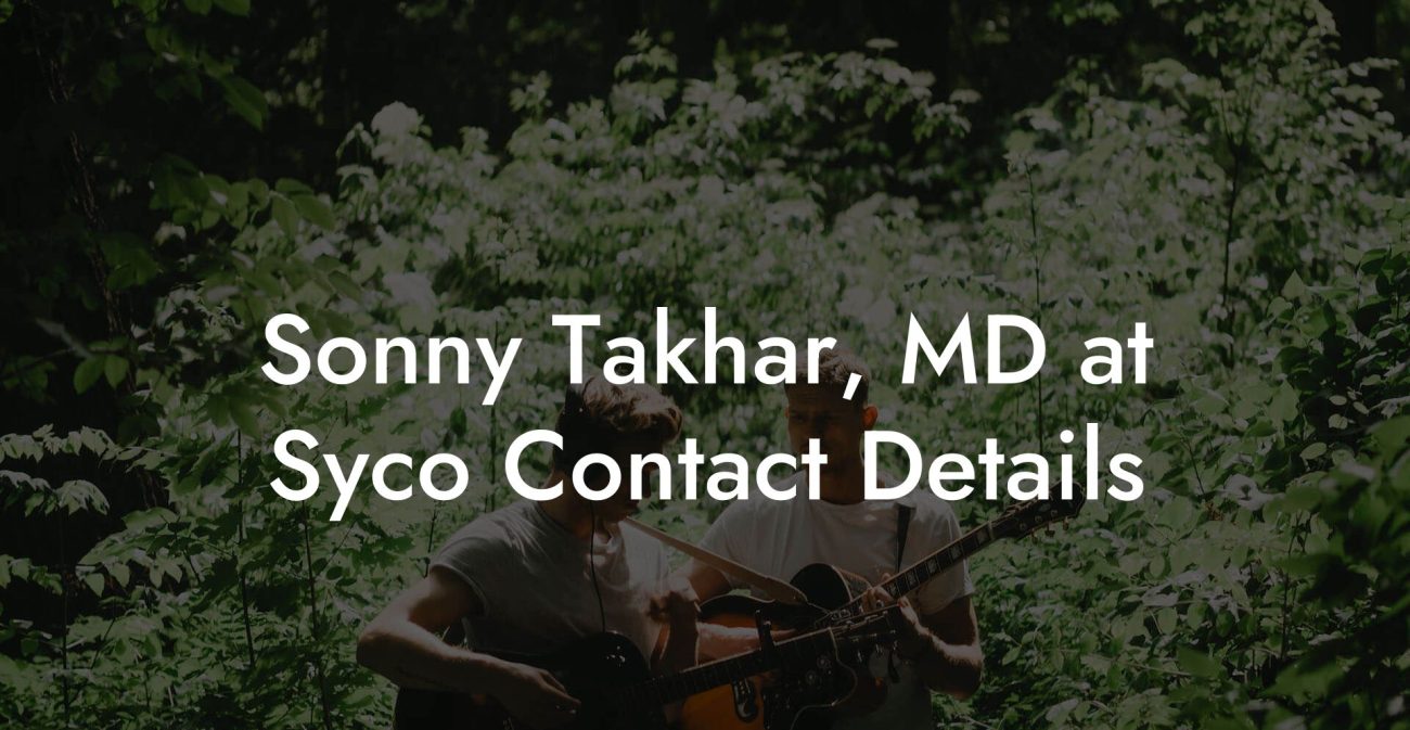 Sonny Takhar, MD at Syco Contact Details