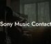 Sony Music Contact