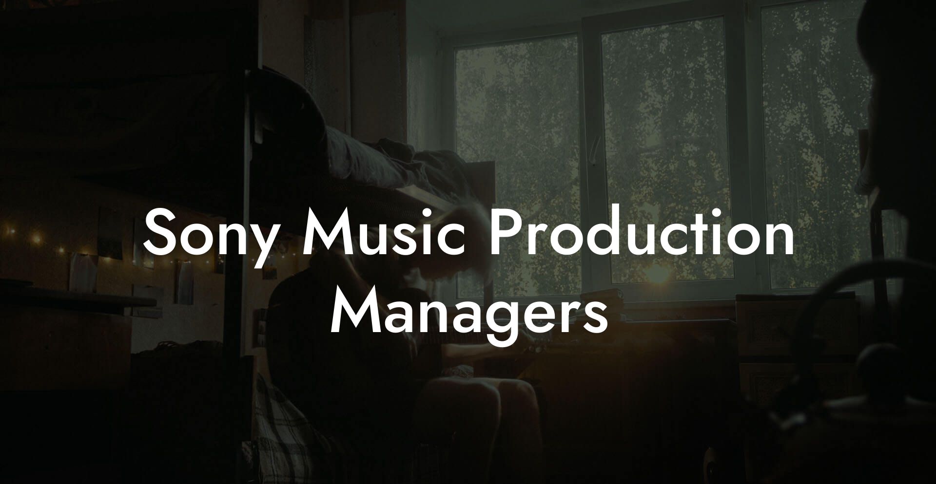 Sony Music Production Managers