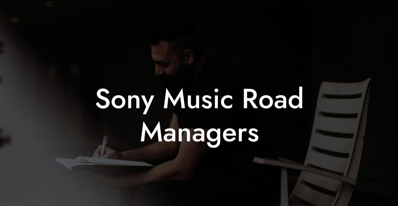 Sony Music Road Managers