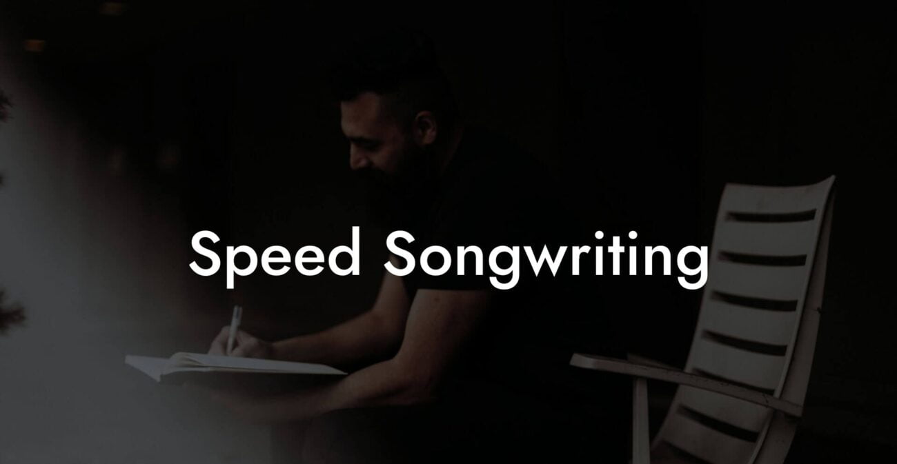 speed songwriting lyric assistant