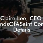 StClaire Lee, CEO at SoundsOfASaint Contact Details