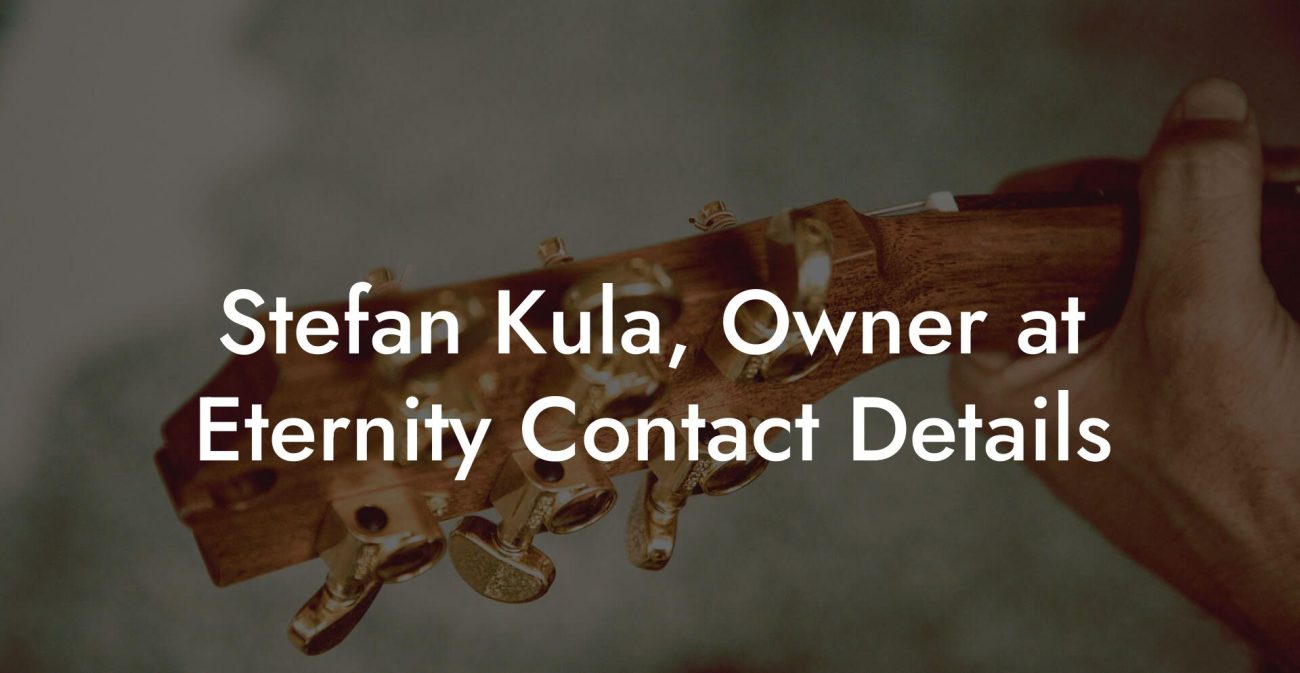 Stefan Kula, Owner at Eternity Contact Details