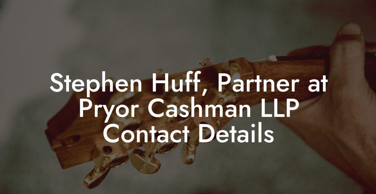 Stephen Huff, Partner at Pryor Cashman LLP Contact Details