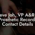 Steve Joh, VP A&R at Prosthetic Records Contact Details