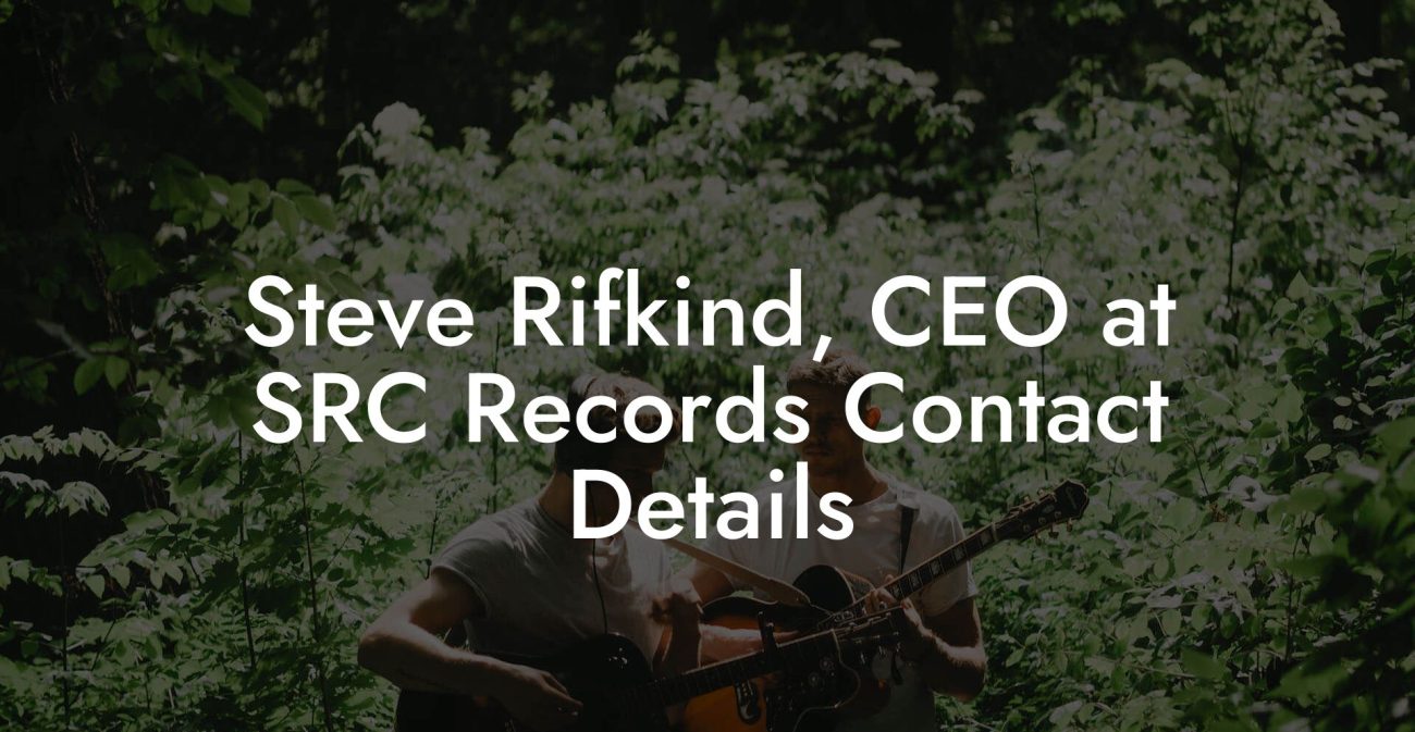 Steve Rifkind, CEO at SRC Records Contact Details