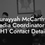 Surayyah McCarthy, Media Coordinator at VH1 Contact Details