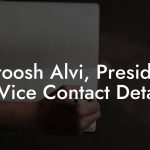 Suroosh Alvi, President at Vice Contact Details