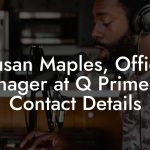 Susan Maples, Office Manager at Q Prime Inc Contact Details