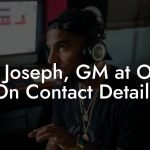Ted Joseph, GM at Odds On Contact Details