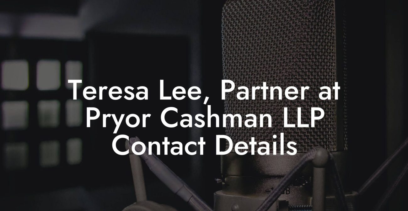 Teresa Lee, Partner at Pryor Cashman LLP Contact Details