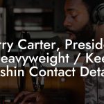 Terry Carter, President at Heavyweight / Keep It Pushin Contact Details