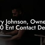 Terry Johnson, Owner at 1720 Ent Contact Details