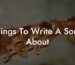 things to write a song about lyric assistant