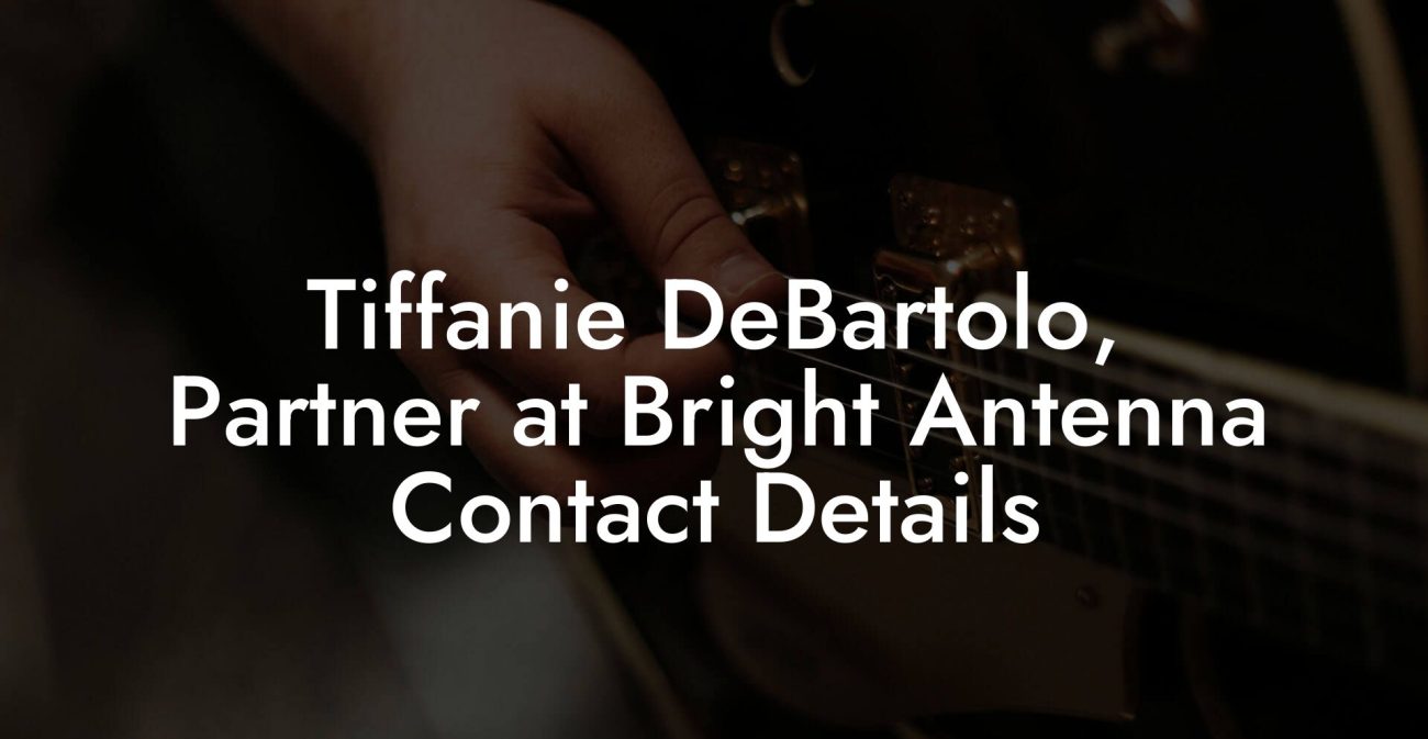 Tiffanie DeBartolo, Partner at Bright Antenna Contact Details