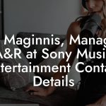 Tim Maginnis, Manager, A&R at Sony Music Entertainment Contact Details