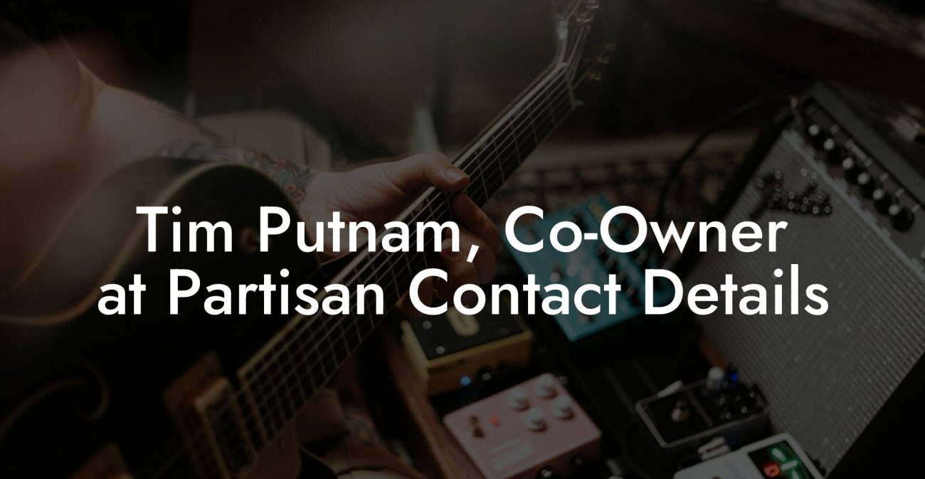 Tim Putnam, Co-Owner at Partisan Contact Details