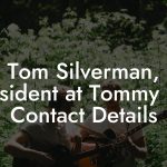 Tom Silverman, President at Tommy Boy Contact Details