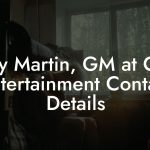 Tony Martin, GM at Czar Entertainment Contact Details