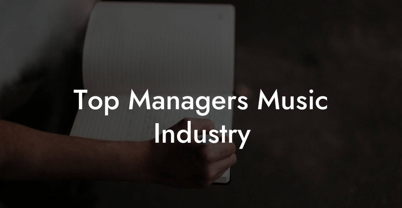 Top Managers Music Industry