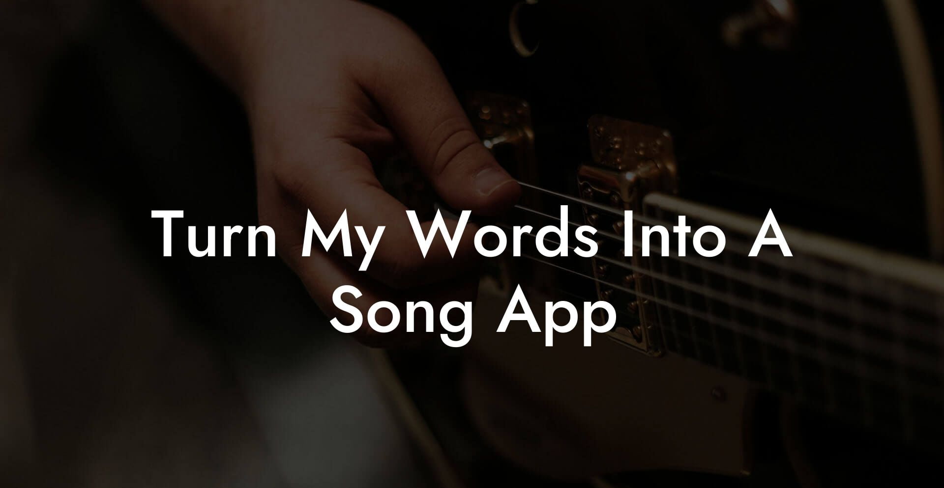 turn my words into a song app lyric assistant