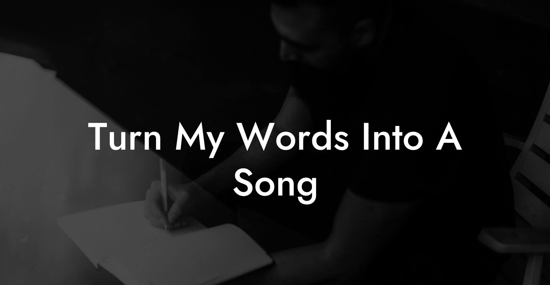 turn my words into a song lyric assistant