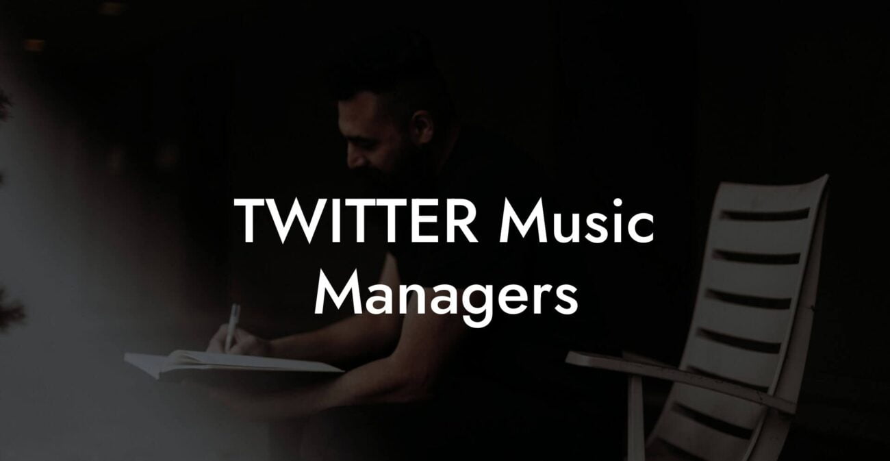 TWITTER Music Managers