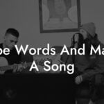 type words and make a song lyric assistant