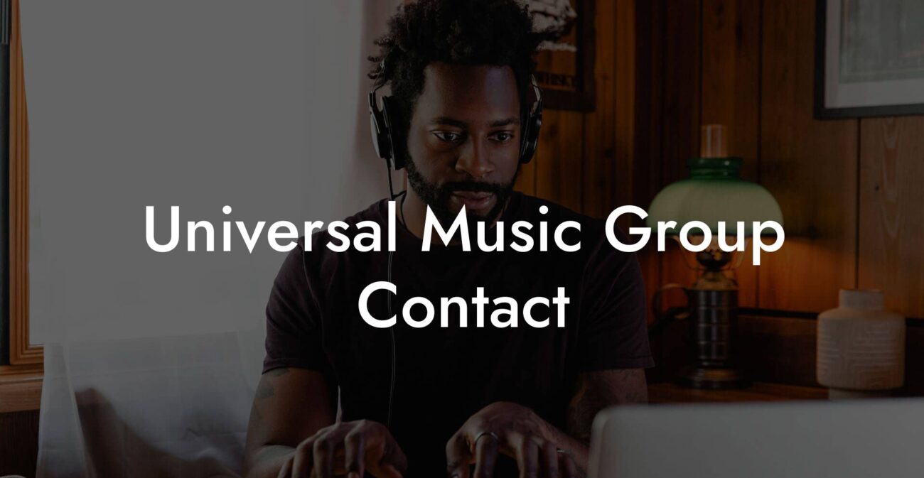 Universal Music Group Contact