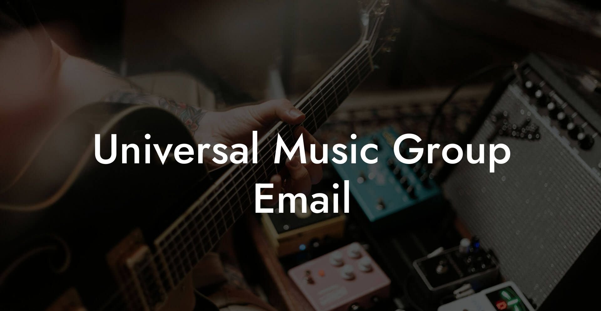 Universal Music Group Email